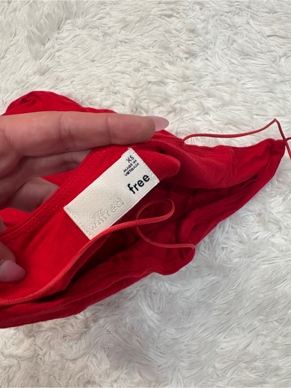 Aritzia Wilfred Free Tiny Dress Red - Picture 4 of 4